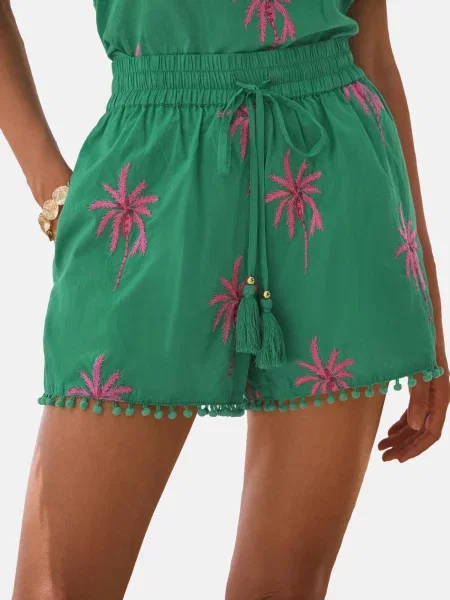 Love & roses Pantaloni / magenta verde