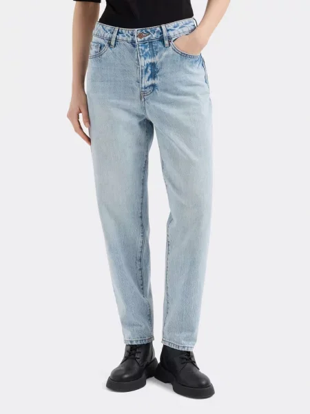 Бойфренди Armani Exchange бавовна/ліоцел синій