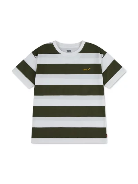 Levi's majica za djecu s pamukom BIG STRIPE TEE zelena