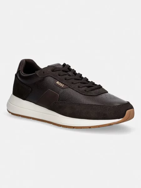 BOSS Vinston sneakers pentru bărbați din piele maro