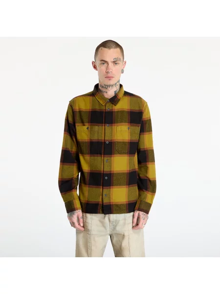 Koszula Vans Larkspur Plaid Flannel Burnt Gold/ Black XL czarna