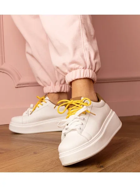Sneakerși D/ceo cu platformă alb
