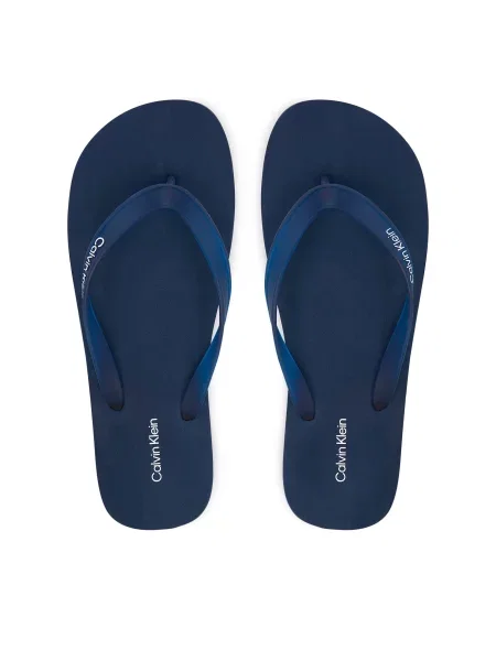 Japonke Calvin Klein Logo Strap Mornarsko modra