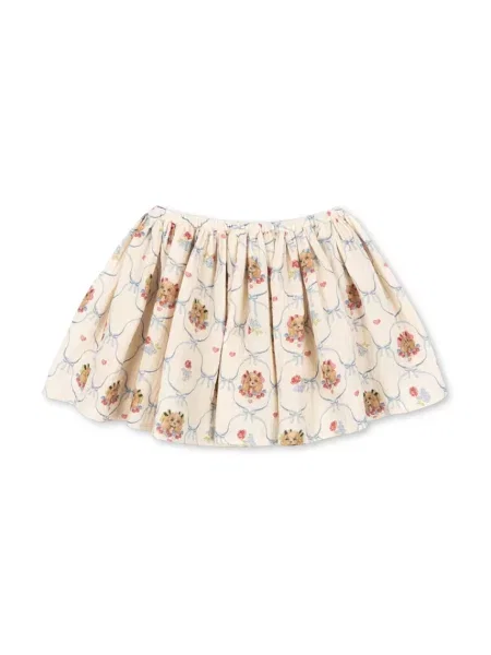 Konges Sløjd Dětská sukně COCO SKIRT GOTS béžové
