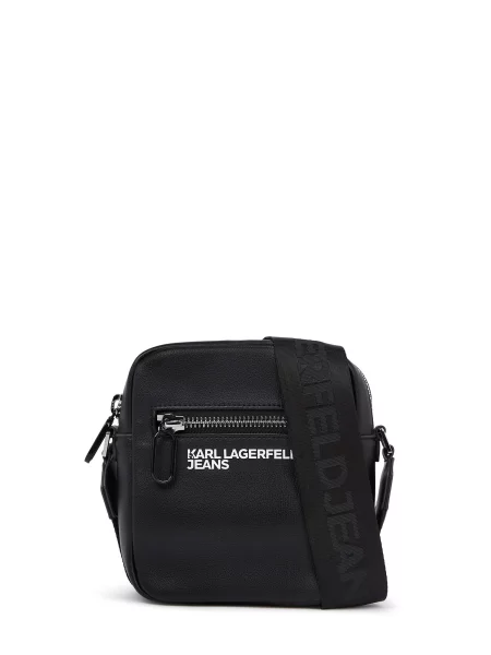 Torbica za okoli pasu Karl Lagerfeld Jeans črna