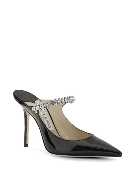 Kožené lakované lodičky Jimmy Choo černé