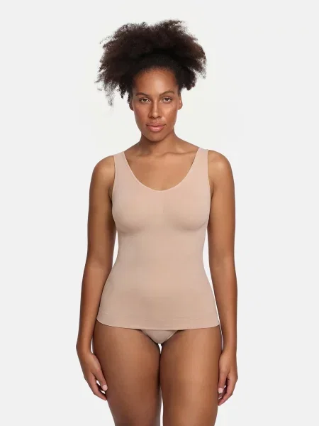 Cfab Alakformáló felsők Figurformendes Shapewear Tanktop' bézs