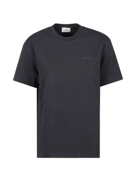 Tricou Autry cu broderie gri