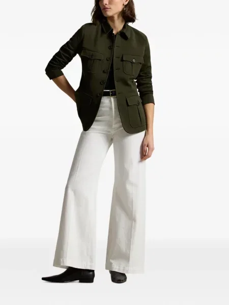 Dugo rebrasti s ovratnikom polo majica Polo Ralph Lauren plava
