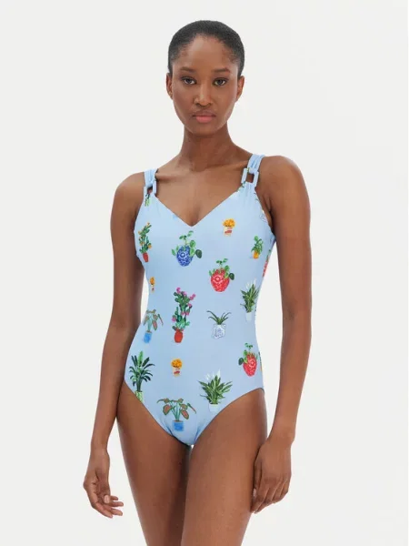 Jednodílné plavky Seafolly modré