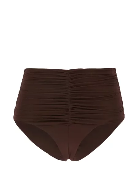 Bikini Maison Anami cu volane maro