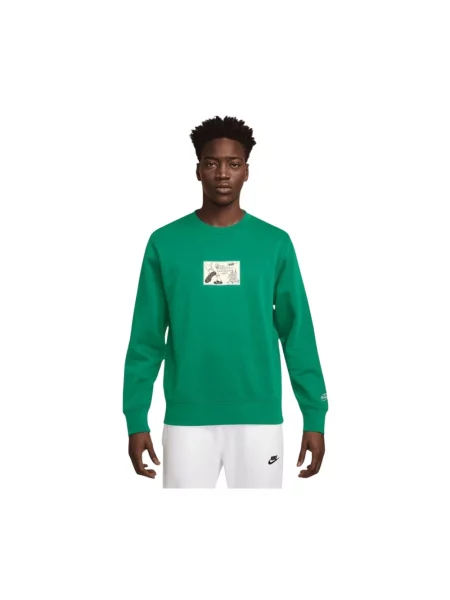 Bluzka z długim rękawem Nike zielona
