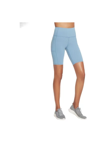 Kratak hlače Skechers visoki struk plava