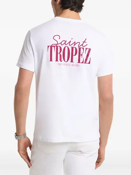 Tricou Michael Kors cu imagine alb