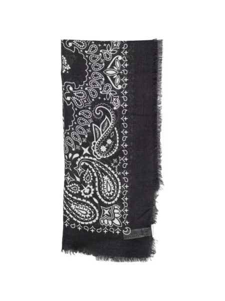 Fular Mc2 Saint Barth cu imagine cu model paisley negru