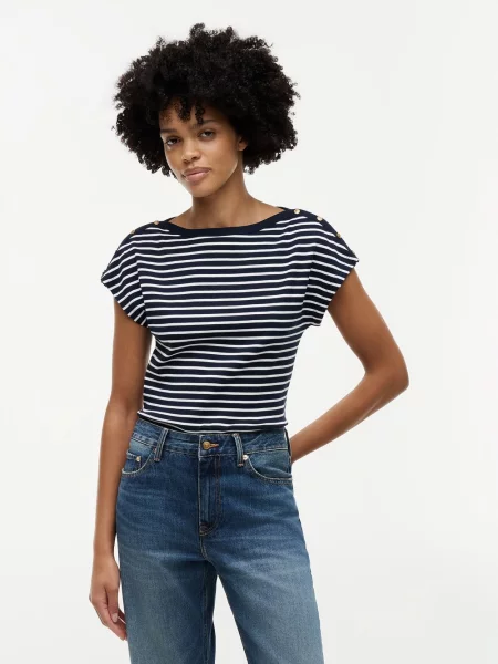 Tommy Hilfiger Koszulka Kobiety niebieski|wielokolorowy S niebieska