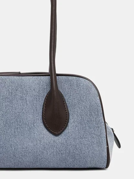 Calvin Klein Torebka Emblem Trio Denim Shoulder Bag niebieski