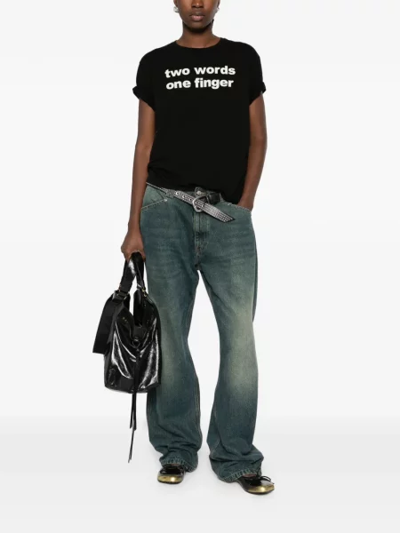 Tricou R13 cu imagine negru
