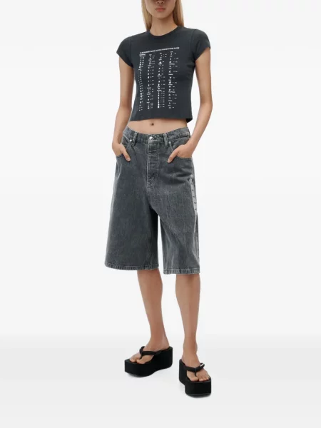 Tricou Alexander Wang gri