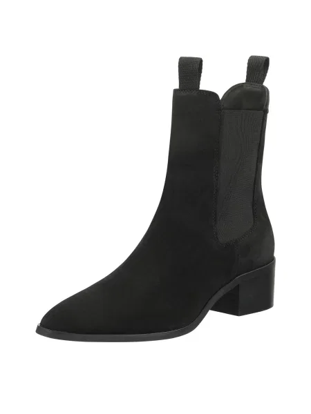 Gant Ghete chelsea cu St Broomly | piele întoarsă negru