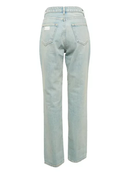Pantaloni Ganni albastru