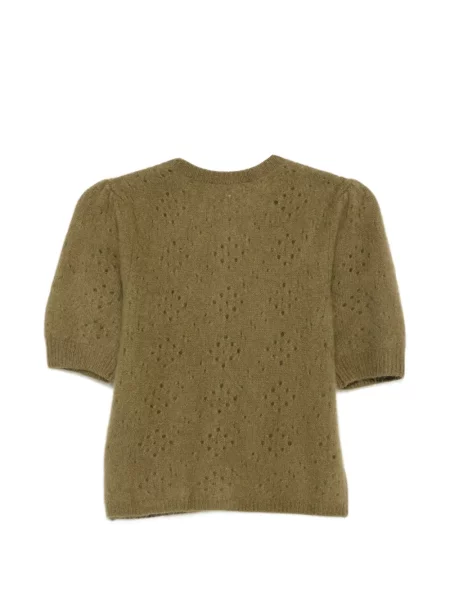 Scurt cardigan Frame tricotate verde