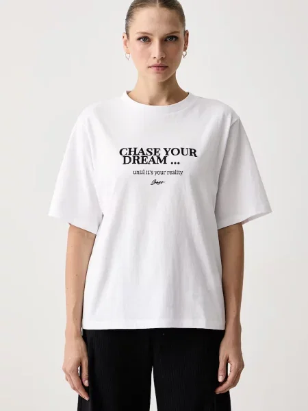 BOSS Orange tricou pentru femei din alb