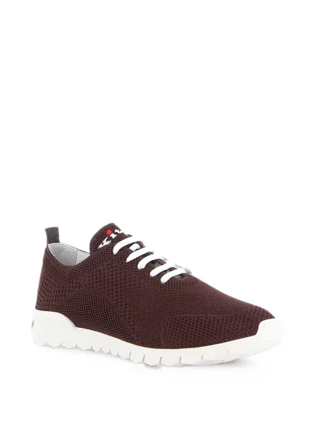 Fűzős kötött sneaker Kiton barna
