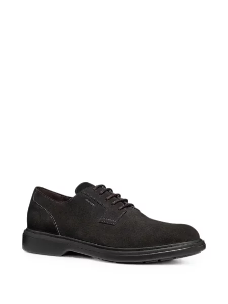Fűzős szarvasbőr sneaker Geox barna