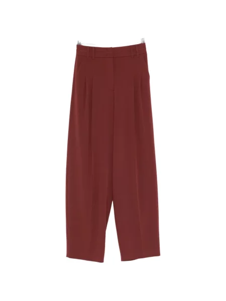 Pantaloni Patrizia Pepe plisate roșu