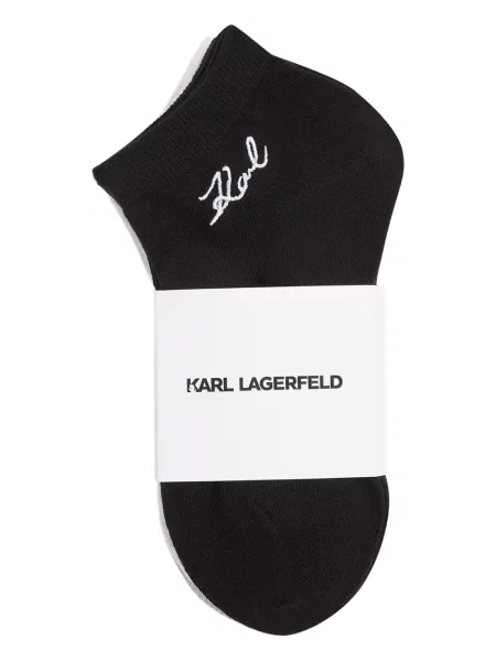 Șosete Karl Lagerfeld cu broderie negru