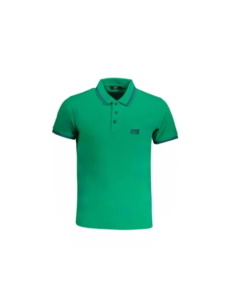 Koszulka polo Cavalli Class z krótkim rękawem zielona