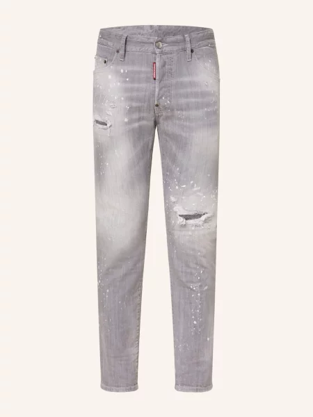 Jeansy Skater Extra Slim Fit grau szare