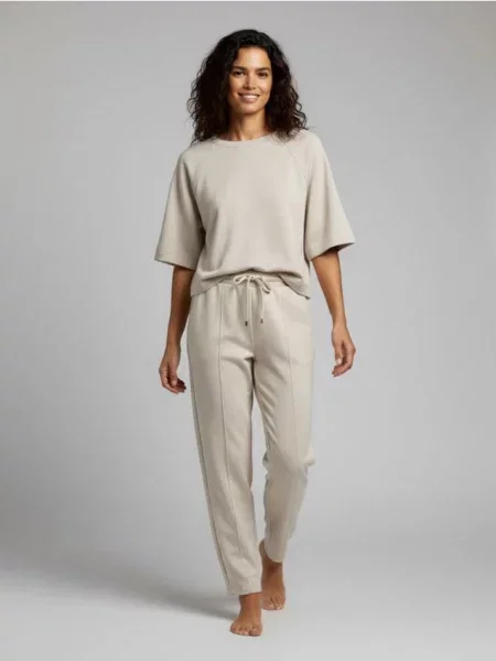 Comfort світшот soft touch з коротким рукавом і домішкою нюдовий