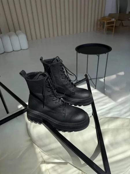 Кожаные ботинки 105.store черные