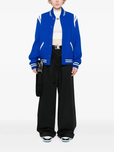 Plisuoti kelnės Palm Angels juoda