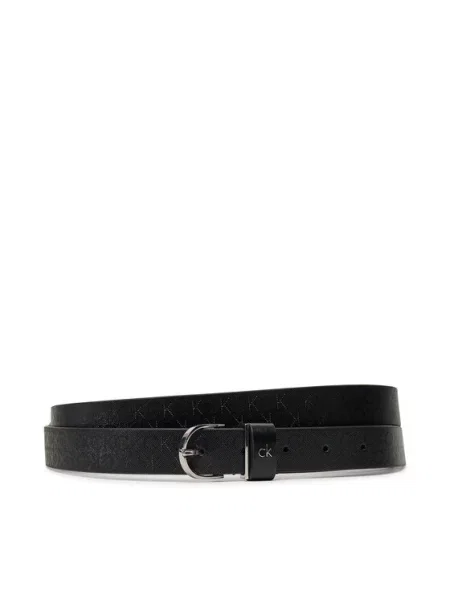 Calvin Klein Ženski remen Ck Metal Round Buckle crna