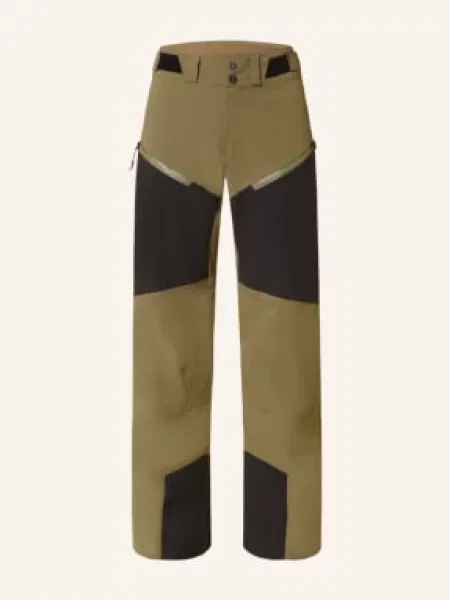 Maloja Lyžařské Kalhoty Aldeinm. khaki černá