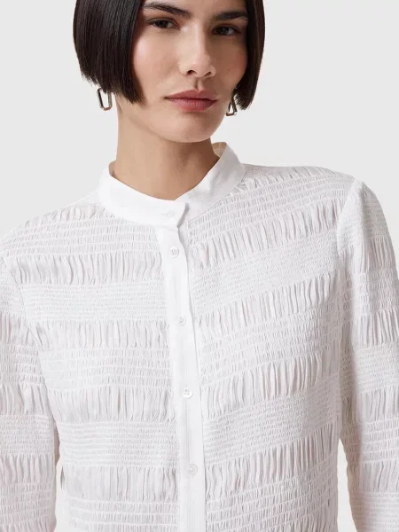 AllSaints sukienka MEG mini dopasowana biały