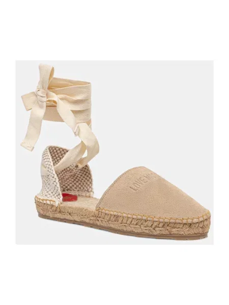 Love Moschino espadryle zamszowe beżowe