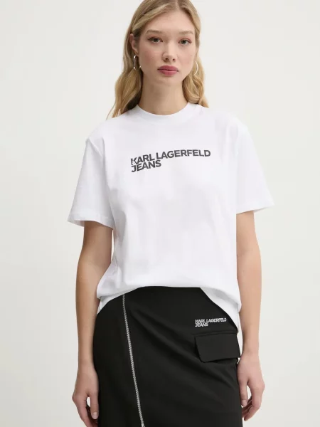 Karl Lagerfeld Jeans tricou din femei alb