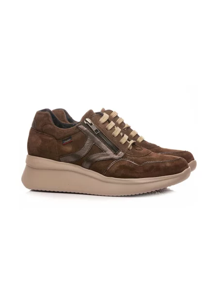 Sneakersy Callaghan zamszowe brązowe