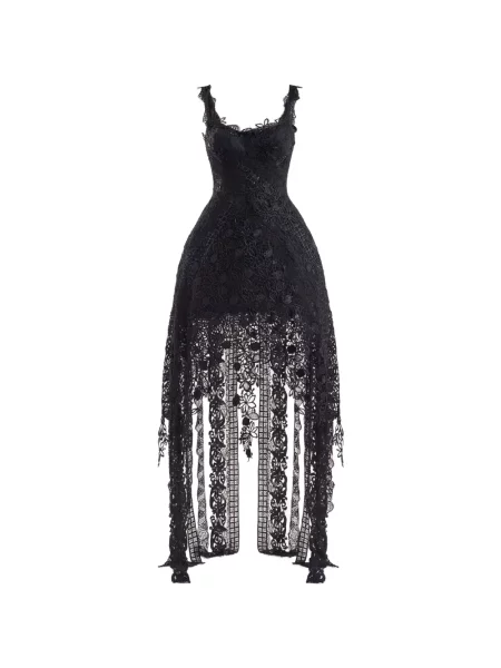 Rochie Gemy Maalouf cu model floral negru