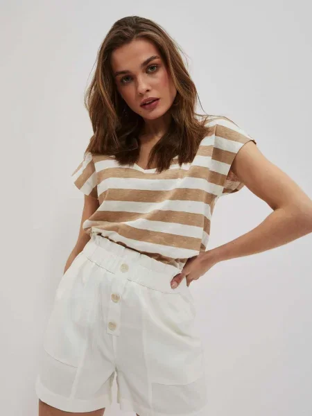 Pantaloni scurți Marisse alb