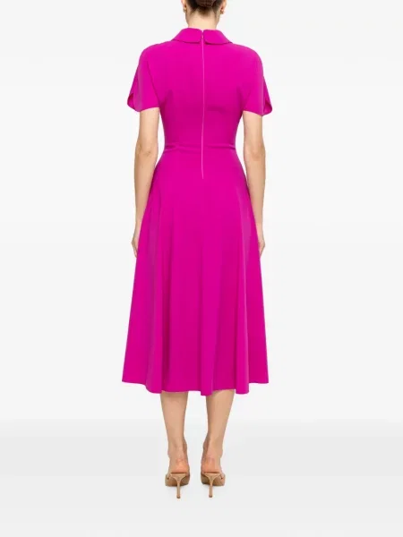 Rochie midi Nissa cu model floral roz