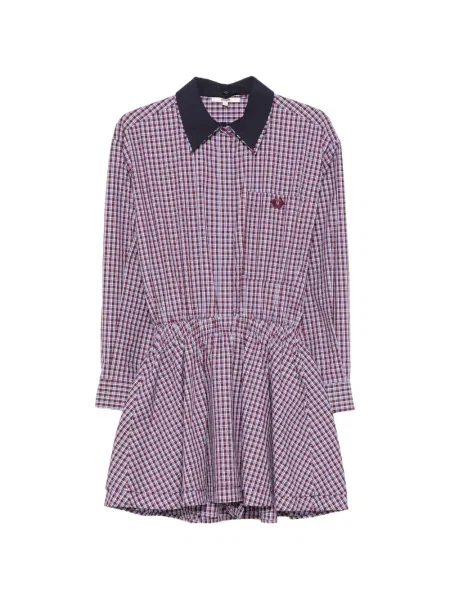 Rochie mini Maje în carouri roșu