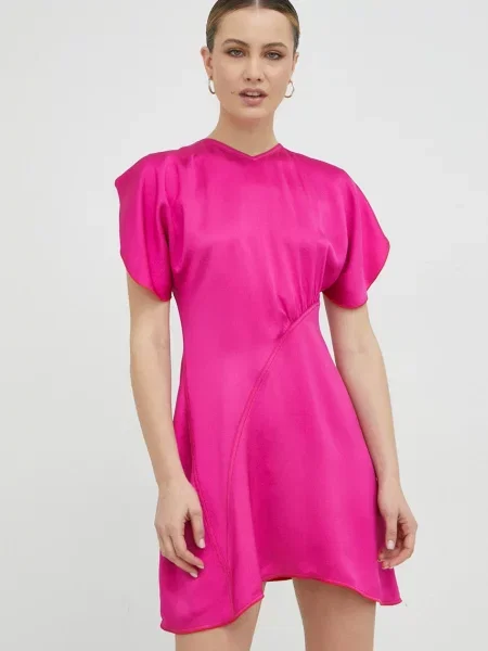 Victoria Beckham rochie mini drept roz