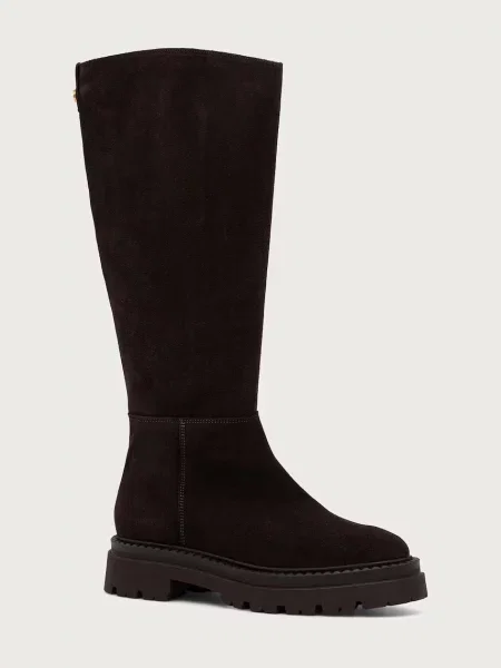 Steve Madden cizme pentru femei din piele întoarsă Kaja-W maro