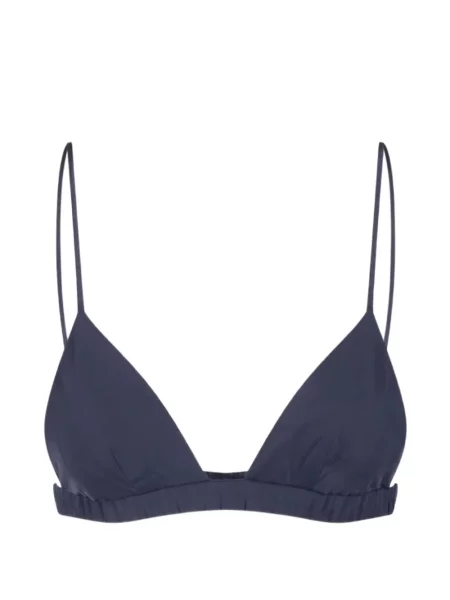 Sutien bralette The Frankie Shop din satin albastru