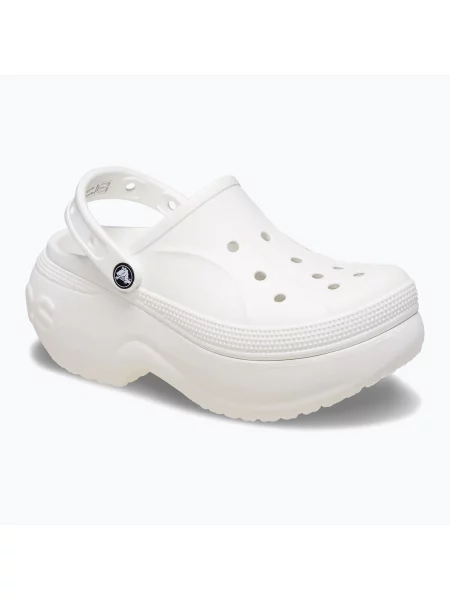 Șlapi pentru femei Crocs Bella white alb